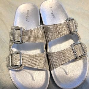 Sparkley sandal slides